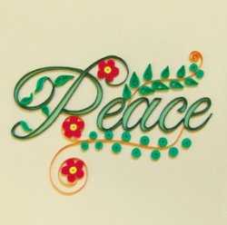 画像1: クイリング・カード Peace ※返品不可商品