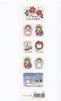 クリスマスシール　ポインセチア