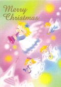クリスマスカード　天使の楽隊