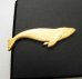 画像1: タイピン セミクジラ（金色） (1)
