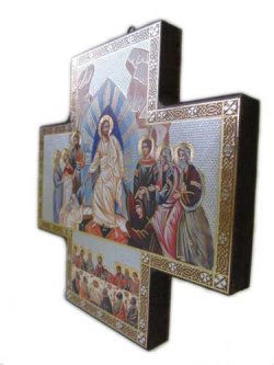 画像2: 壁掛けイコン十字架　復活のイエス