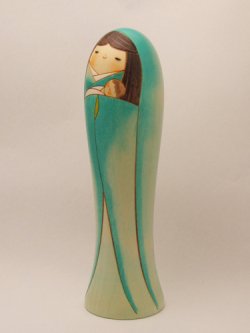 画像2: 創作民芸　卯三郎こけし（聖母マリア） 