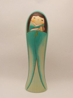 画像1: 創作民芸　卯三郎こけし（聖母マリア） 