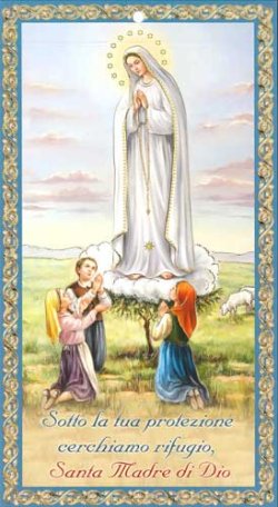 画像1: ファティマの聖母と３人の牧童のご絵 (2枚セット) ※返品不可商品 
