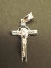 画像1: イタリア直輸入 SILVER925聖ベネディクトの小十字架 (1)