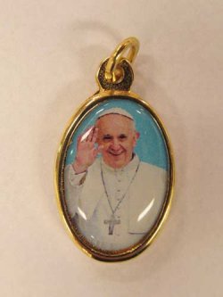 画像1: イタリア直輸入 教皇フランシスコと結び目を解くマリアの両面メダイ ※返品不可商品