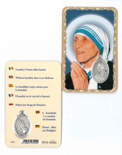画像1: マザー・テレサ メダイ入りカード2　※返品不可商品