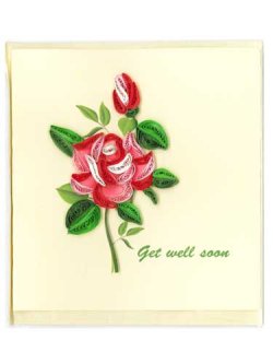 画像1: クイリング・カード Get well soon ※返品不可商品