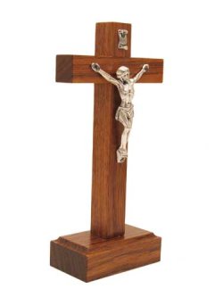 画像2: イタリア直輸入木製台付十字架（像付）
