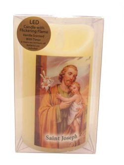 画像1: LED REAL CANDLE with Vanilla Wax（St.Joseph)