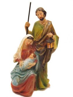 画像1: 聖像 再生木材製聖家族像(Holy Family）