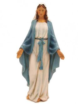 画像1: 聖像 再生木材製無原罪の聖母像(Our Lady of Grace）