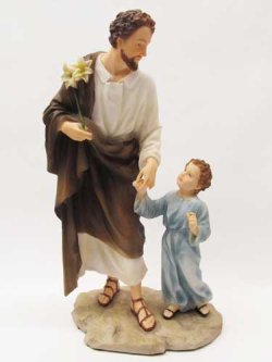画像1: 聖像 聖ヨセフと少年イエス  No.52712