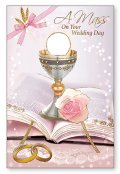 ハンドメイドウエディングカード（Mass On Your Wedding Day )  ※返品不可商品