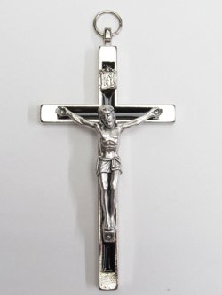 画像1: 金属小十字架 (10.5cm) 