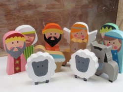 画像3: ネイティビティ（ご降誕）11体セット・小屋付き No.89290