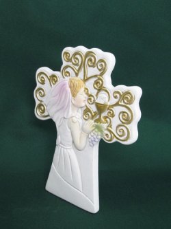 画像2: レジン製の卓上初聖体飾り （クロス・女の子） ※返品不可商品 