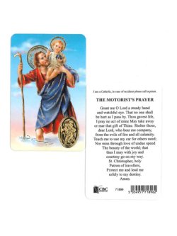 画像1: 聖クリストフォロのご絵カード(Saint Christopher）  ※返品不可商品 
