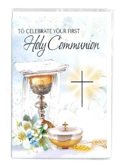 画像1: 二つ折りカード初聖体（First Holy Communion）  ※返品不可商品 