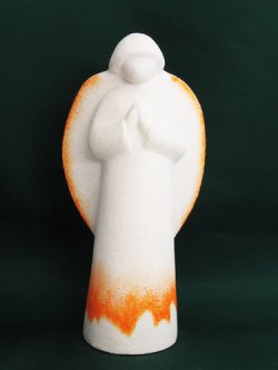 画像1: 聖像 Angelo in preghiera（祈りの天使・オレンジ）