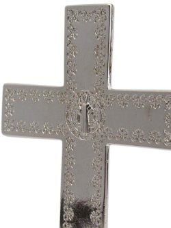 画像3: 台付十字架（聖ベネディクト・銀赤 13.5cm） ※返品不可商品 