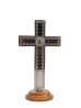 画像4: 台付十字架（聖ベネディクト・銀黒 13.5cm） ※返品不可商品  (4)