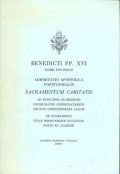 dicti PP.XVI - Summi pontificis - Adhortatio Apostolica postsynodalis