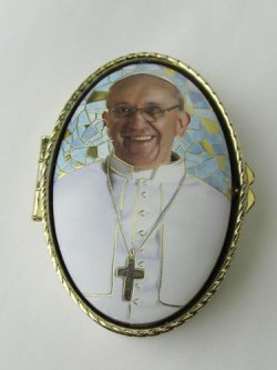 画像2: メタル製 小物入れ 教皇フランシスコ