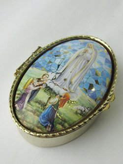画像1: メタル製 小物入れ ファティマの聖母と3人の牧童（2）
