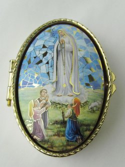 画像2: メタル製 小物入れ ファティマの聖母と3人の牧童（2）