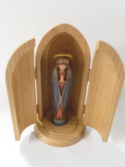 画像3: ドーム型木製マリア像（大型・着色） ※返品不可商品 