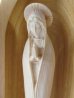 画像3: ドーム型木製マリア像（小型・白木） ※返品不可商品  (3)