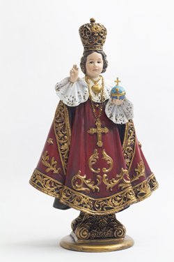 画像1: 聖像 再生木材製 プラハの幼子イエス(Infant of Prague）