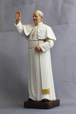画像1: 聖像 再生木材製 教皇フランシスコ(Pope Francis）