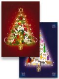 グリーティングカード2×2 クリスマス10026
