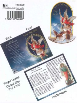 画像2: リーフレット付き木製卓上飾り（大天使聖ミカエル）※返品不可商品