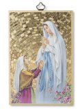 壁掛け板絵  聖母とベルナデッタ