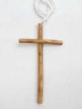 紐付き木製十字架ペンダント　※返品不可商品