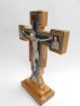画像3: オリーブ製聖ダミアンの十字架(カラー） 18.5cm　※返品不可商品 (3)