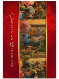画像1: 二つ折りクリスマスカード 92812/4  ※返品不可商品