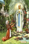 フィデスポストカード ルルドの聖母とベルナデッタ2  (5枚組) ※返品不可商品