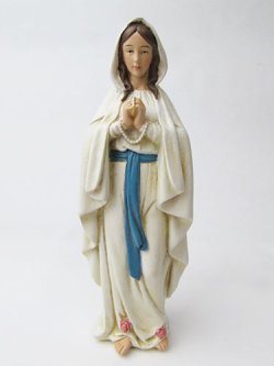 画像1: 聖像 再生木材製 ルルドの聖母(Our Lady of Lourdes）