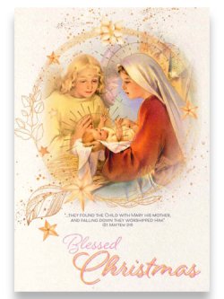 画像1: 二つ折りクリスマスカード 92795-4  ※返品不可商品