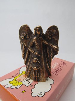 画像1: マリア・ラッハ修道院製ブロンズ置物/守護の天使と女の子 ※返品不可商品