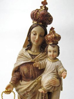 画像3: 聖像 ロザリオの聖母マリア(20cm) ※返品不可商品