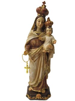 画像1: 聖像 ロザリオの聖母マリア(20cm) ※返品不可商品