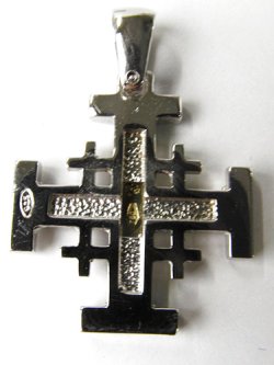 画像3: Jehoshu'a  K18＆Silver925製エルサレム十字架  ※返品不可商品