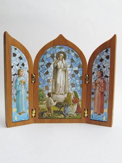 画像1: イタリア製三面つい立（ファチマの聖母）