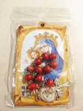 よき勧めの聖母と薔薇の香り付一連ロザリオのセット ※返品不可商品