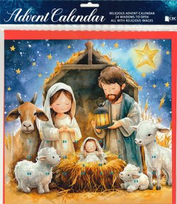 画像1: アドベントカレンダー 封筒付 95027B　※返品不可商品 